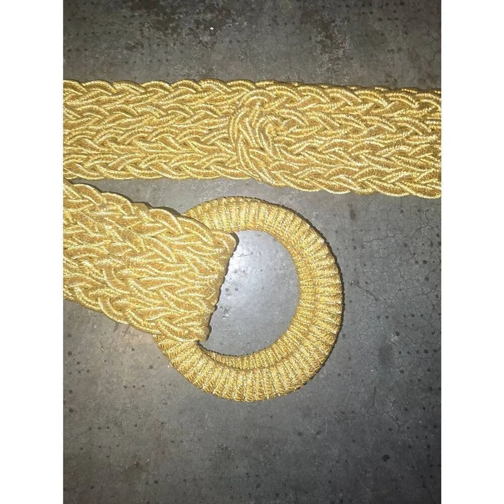Braided Gold Metallic abelt